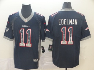 New England Patriots 11 Julian Edelman Drift Limited Jersey Blue