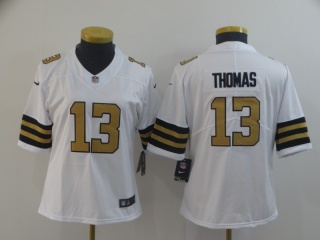 Woman New Orleans Saints 13 Michael Thomas Color Rush Limited Jersey White