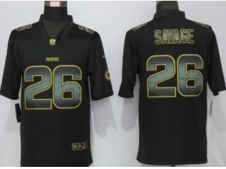 Green Bay Packers #26 Darnell Savage JR  Vapor Untouchable Limited Jersey Black Golden