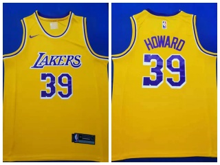 Nike Los Angeles Lakers 39 Dwight Howard Jersey Yellow