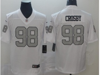 Oakland Raiders #98 Maxx Crosby Color Rush Limited Jersey White