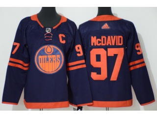 Youth Adidas Edmonton Oilers #97 Connor McDavid 50th Anniversary Jersey Blue