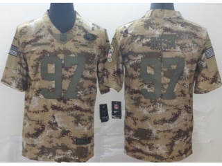 San Francisco 49ers #97 Nick Bosa  Salute to Service Limited Jersey Camo