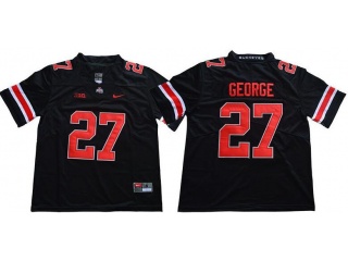 Ohio State Buckeyes #27 Eddie George Vapor Limited Jersey Black 