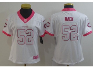 Woman Chicago Bears #52 Khalil Mack Vapor Untouchable Limited Jersey White Pink