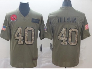 Arizona Cardinals #40 Pat Tillman 2019 Salute to Service Limited Jersey Olive Camo