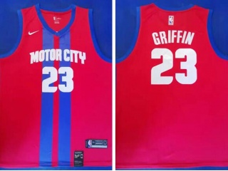 Nike Detroit Pistons #23 Blake Griffin 2019-20 Jersey Red City