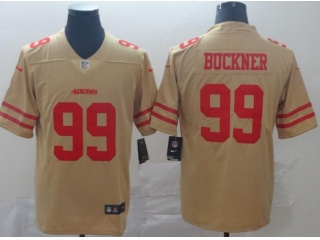 San Francisco 49ers #99 DeForest Buckner Inverted Legend Limited Jersey Yellow