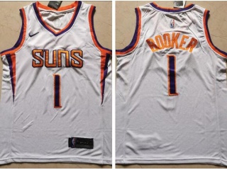 Nike Phoenix Suns #1 Devin Booker Jersey White