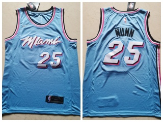 Miami Heat #25 Kendrick Nunn 2019-20 Jersey Blue City