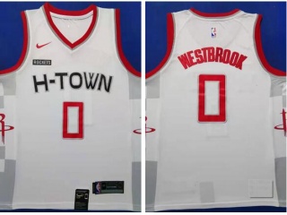 Houston Rockets #0 Russell Westbrook 2019-20 Jersey White City