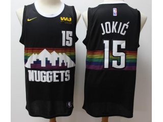 Nike Denver Nuggets #15 Nikola Jokic 2019-20 Jersey Black City