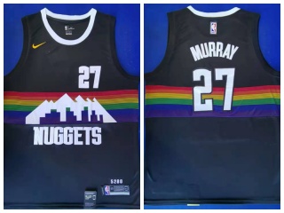 Nike Denver Nuggets 27 Jamal Murray 2019-20 Jersey Black City