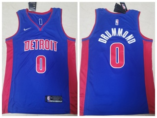 Nike Detroit Pistons #0 Andre Drummond Jersey Blue