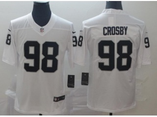 Oakland Raiders #98 Maxx Crosby Vapor Limited Jersey White