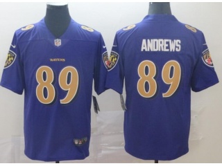 Baltimore Ravens #89 Mark Andrews Color Rush Vapor Limited Jersey Purple