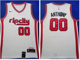 Nike Portland Trail Blazers #00 Carmelo Anthony 2019-20 City Jersey Cream