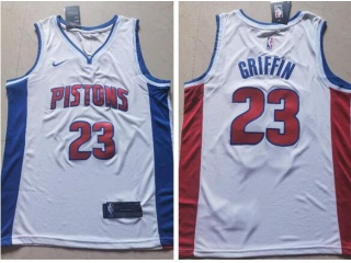 Nike Detroit Pistons #23 Blake Griffin Swingman Jersey White 