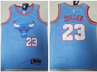 Chicago Bulls #23 Michael Jordan 2019-20 City Edition Jersey Light Blue