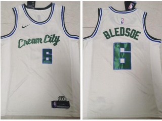 Nike Milwaukee Bucks #6 Eric Beldsoe 2019-20 Cream City Jersey Cream