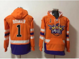 Nike Phoenix Suns #1 Devin Booker Hoodie Orange