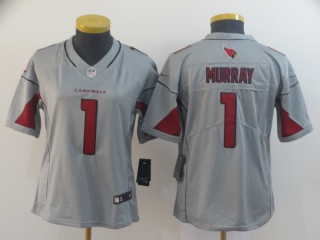 Woman Arizona Cardinals 1 Kyler Murray Vapor Limited Jersey Gray