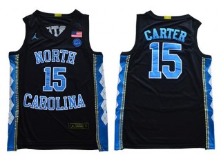 2019 North Carolina Tar Heels #15 Vince Carter Jersey Black
