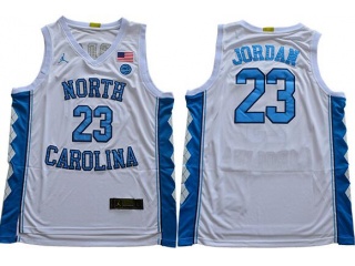 2019 North Carolina Tar Heels #23 Michael Jordan Jersey White