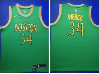 Boston Celtics #34 Paul Pierce City 2019-2020 Season Jersey Green