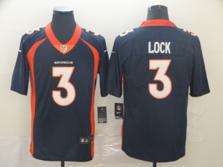 Denver Broncos 3 Drew Lock Vapor Untouchable Limited Jersey Blue