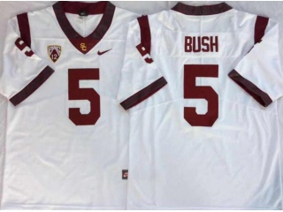 USC Trojans #5 Reggie Bush Limited Jersey White