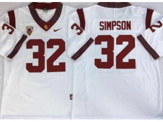 USC Trojans #32 O.J. Simpson Limited Jersey White
