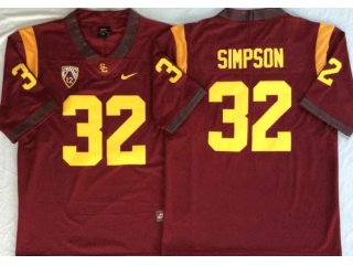 USC Trojans #32 O.J. Simpson Limited Jersey Red