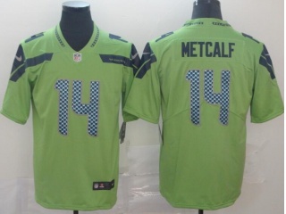 Seattle Seahawks #14 DK Metcalf Color Rush Limited Football Jersey Green