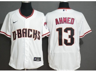 Nike Arizona Diamondbacks #13 Nick Ahmed Flexbase Jersey White