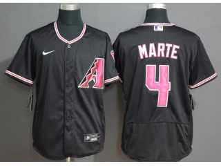 Nike Arizona Diamondbacks #4 Ketel Marte Flexbase Jersey Black