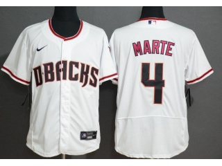 Nike Arizona Diamondbacks #4 Ketel Marte Flexbase Jersey White