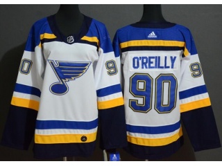 Youth Adidas St.Louis Blues #90 Ryan O'Reilly Jersey White 