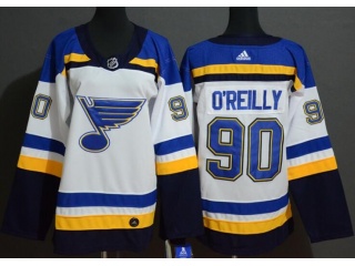 Woman Adidas St.Louis Blues #90 Ryan O'Reilly Jersey White