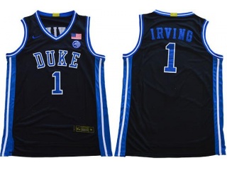 Duke Blue Devils #1 Kyrie Irving Jersey Black