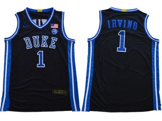 Duke Blue Devils #1 Kyrie Irving Jersey Black 