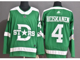 Adidas Dallas Stars #4 Miro Heiskanen Winter Classic Jersey Green