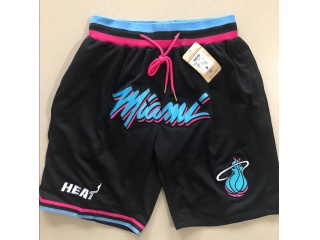 Miami Heat Throwback Shorts Black City