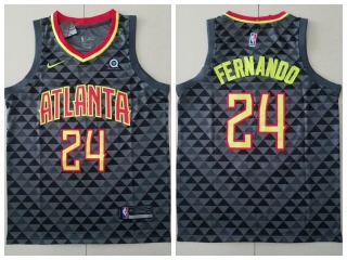 Nike Atlanta Hawks 24 Devonta Freeman Basketball Jersey Black