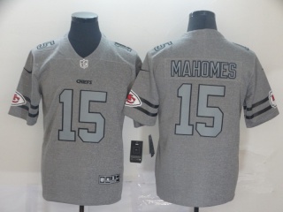 Kansas City Chiefs 15 Patrick Mahomes 2019 New Style Gridiron Gray Limited Jersey