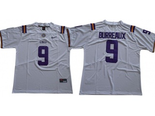 LSU Tigers #9 Joe Burreaux Limited Jersey White