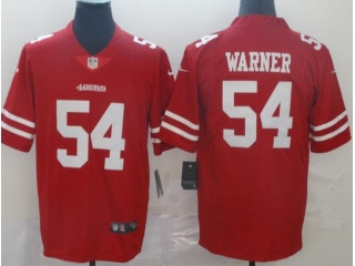 San Francisco 49ers#54 Fred Warner Vapor Limited Jersey Red