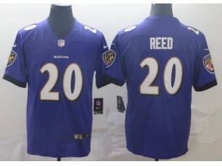Baltimore Ravens #20 Ed Reed Vapor Limited Jersey Purple
