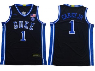 Duke Blue Devils #1 Vernon Carey Jr Jersey Black