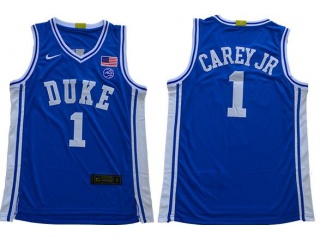 Duke Blue Devils #1 Vernon Carey Jr Jersey Blue